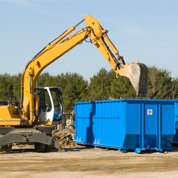 can i choose the location where the residential dumpster will be placed in Adamsville RI